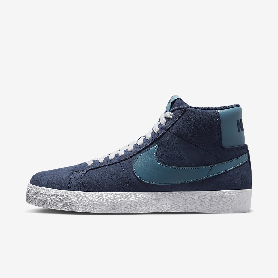 Giày Nike SB Zoom Blazer Mid Nữ Xanh 